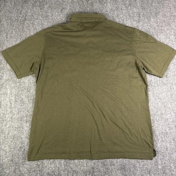 Kuhl Polo Shirt Mens XL Green Striped Razr Performance Sierra Nevada Patch - Picture 2 of 7